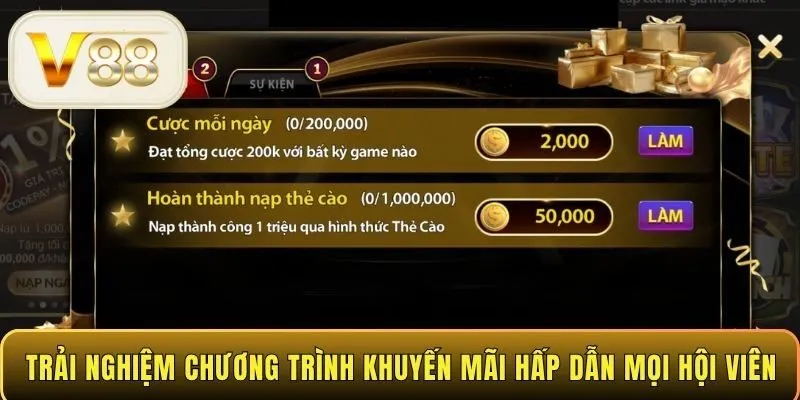 Trải nghiệm chương trình khuyến mãi hấp dẫn mọi hội viên